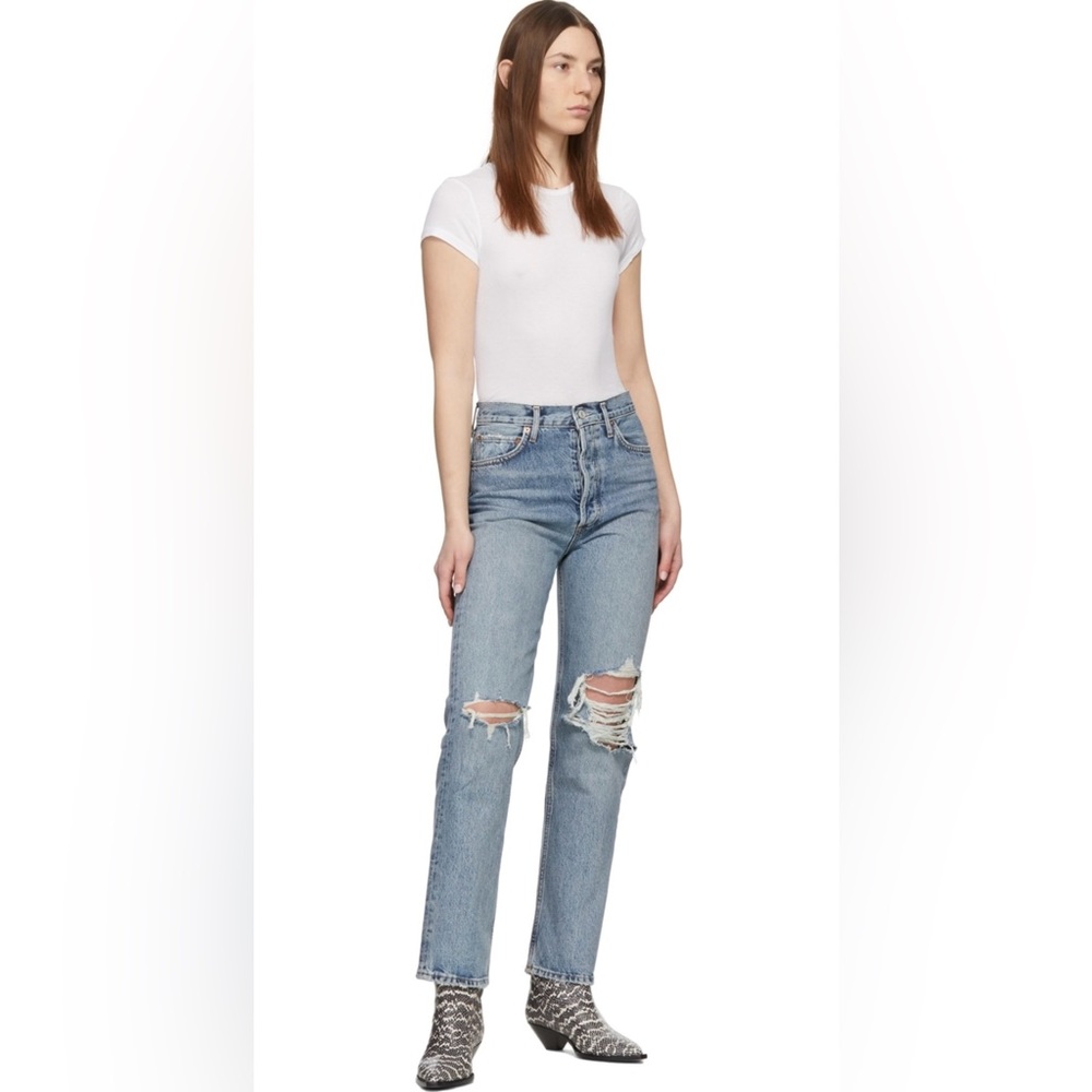 Agolde Blue 90’s Pinch Waist Jeans